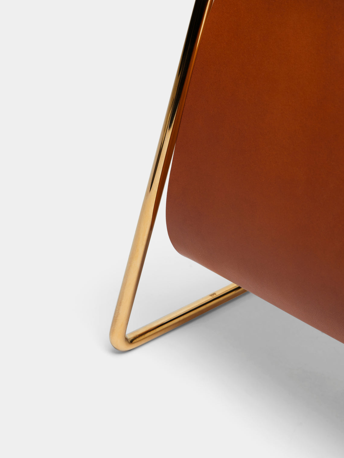 Carl Auböck - Brass and Leather Magazine Rack -  - ABASK