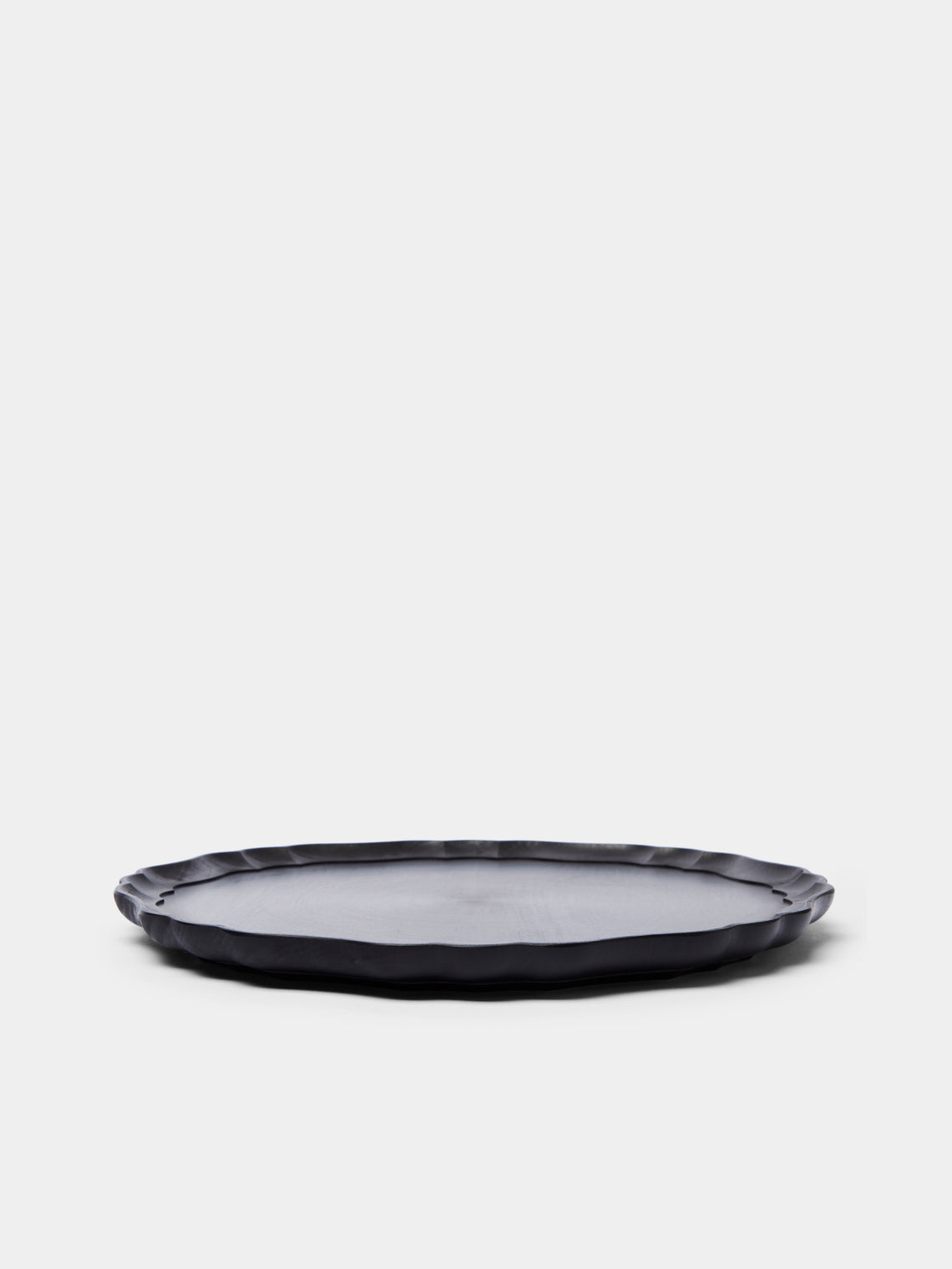 Ifuji - Italian Hand-Carved Wood Large Round Tray -  - ABASK
