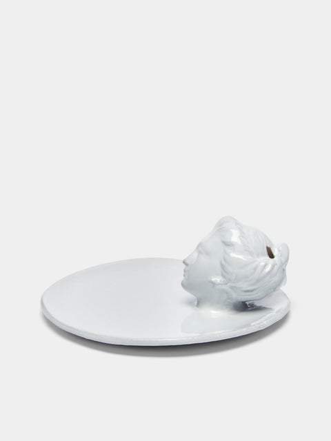 Astier de Villatte - Antoinette Hand-Glazed Ceramic Incense Holder -  - ABASK - 