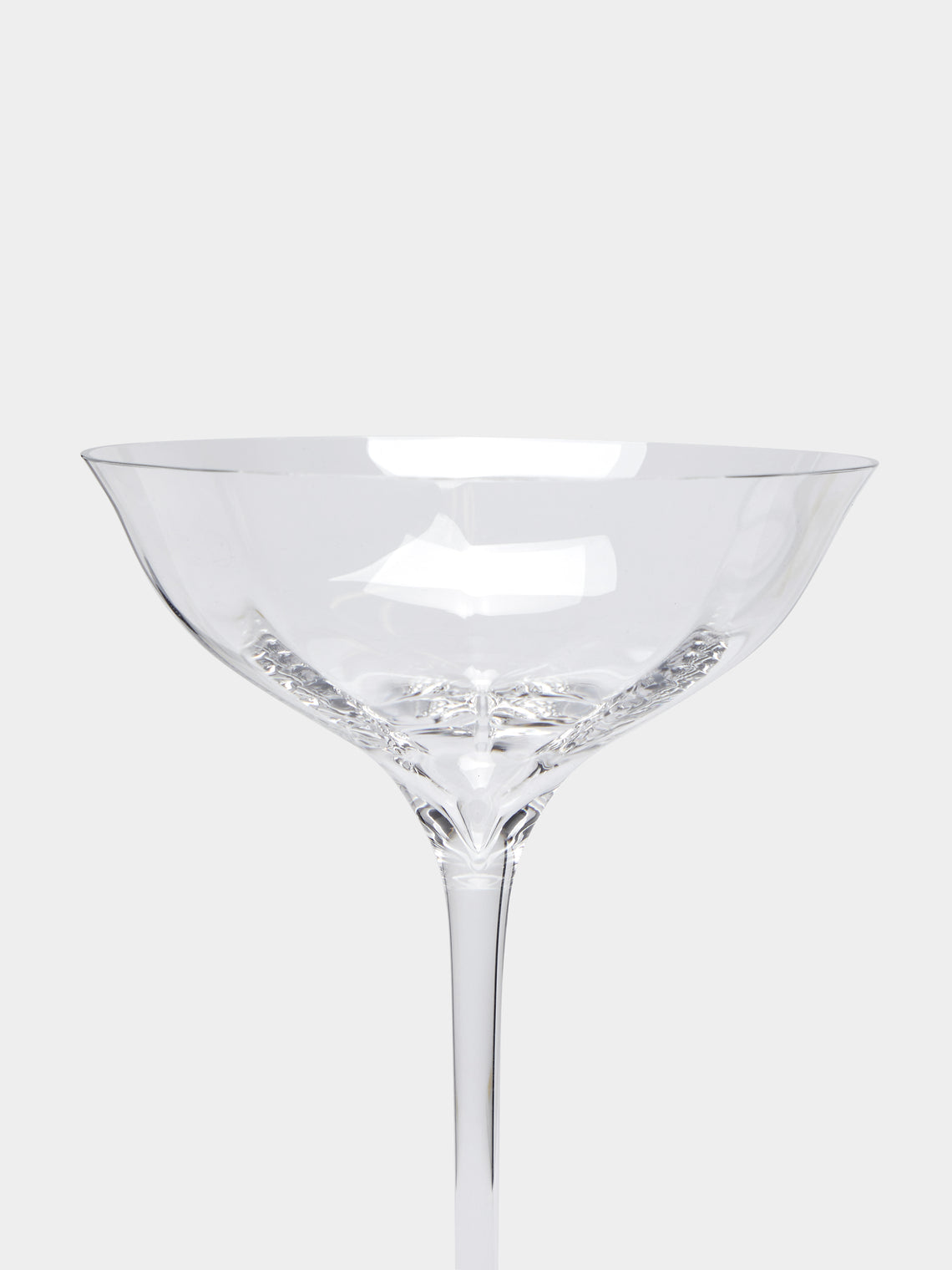 Waterford - Belle Hand-Blown Crystal Champagne Coupes (Set of 2) - Clear - ABASK