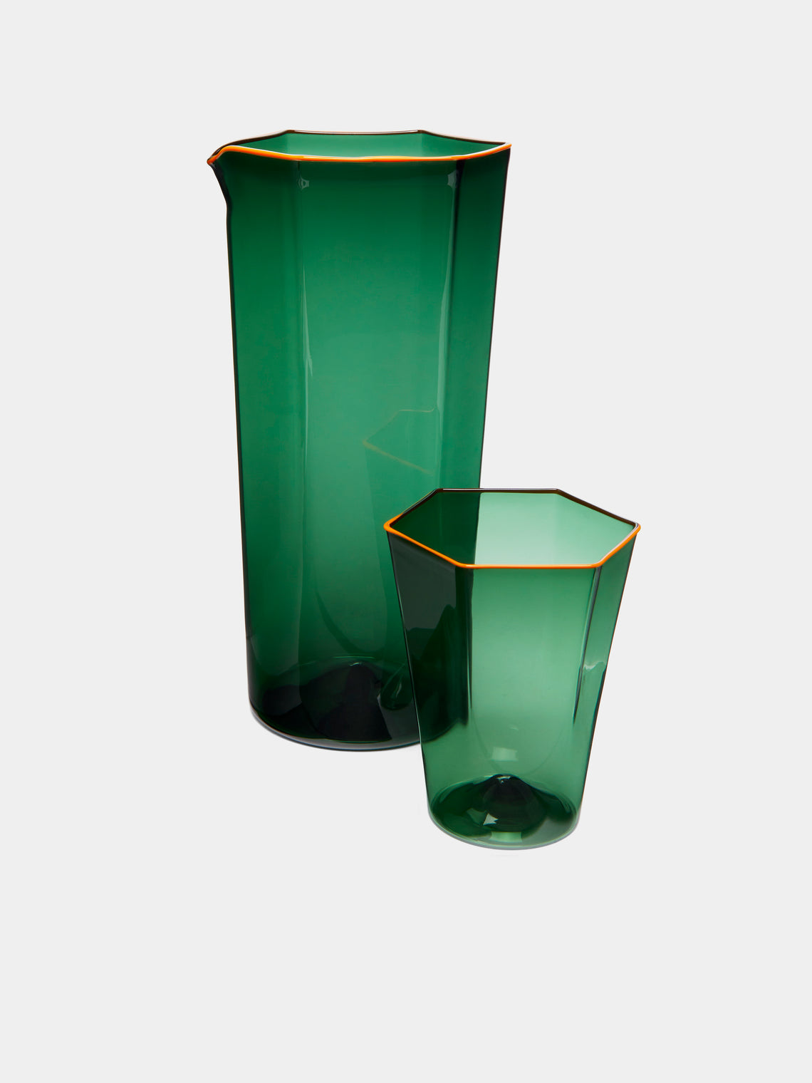 Giberto - Laguna Hand-Blown Murano Glass Tumbler - Green - ABASK