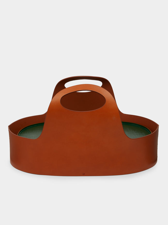 Huh Myoung-Wook - Ottchil Ash Placemats with Leather Holder (Set of 5) -  - ABASK