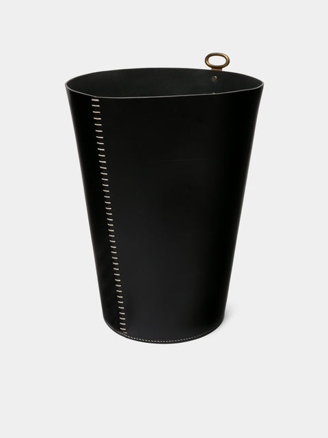 Otis Ingrams - Eyelet Leather Wastepaper Bin -  - ABASK - 