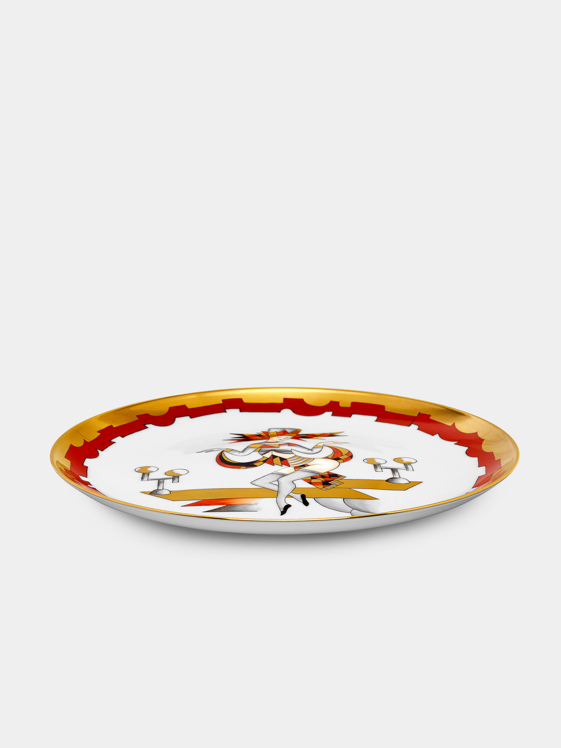 Augarten - Art Déco Dancer Hand-Painted Porcelain Plate -  - ABASK