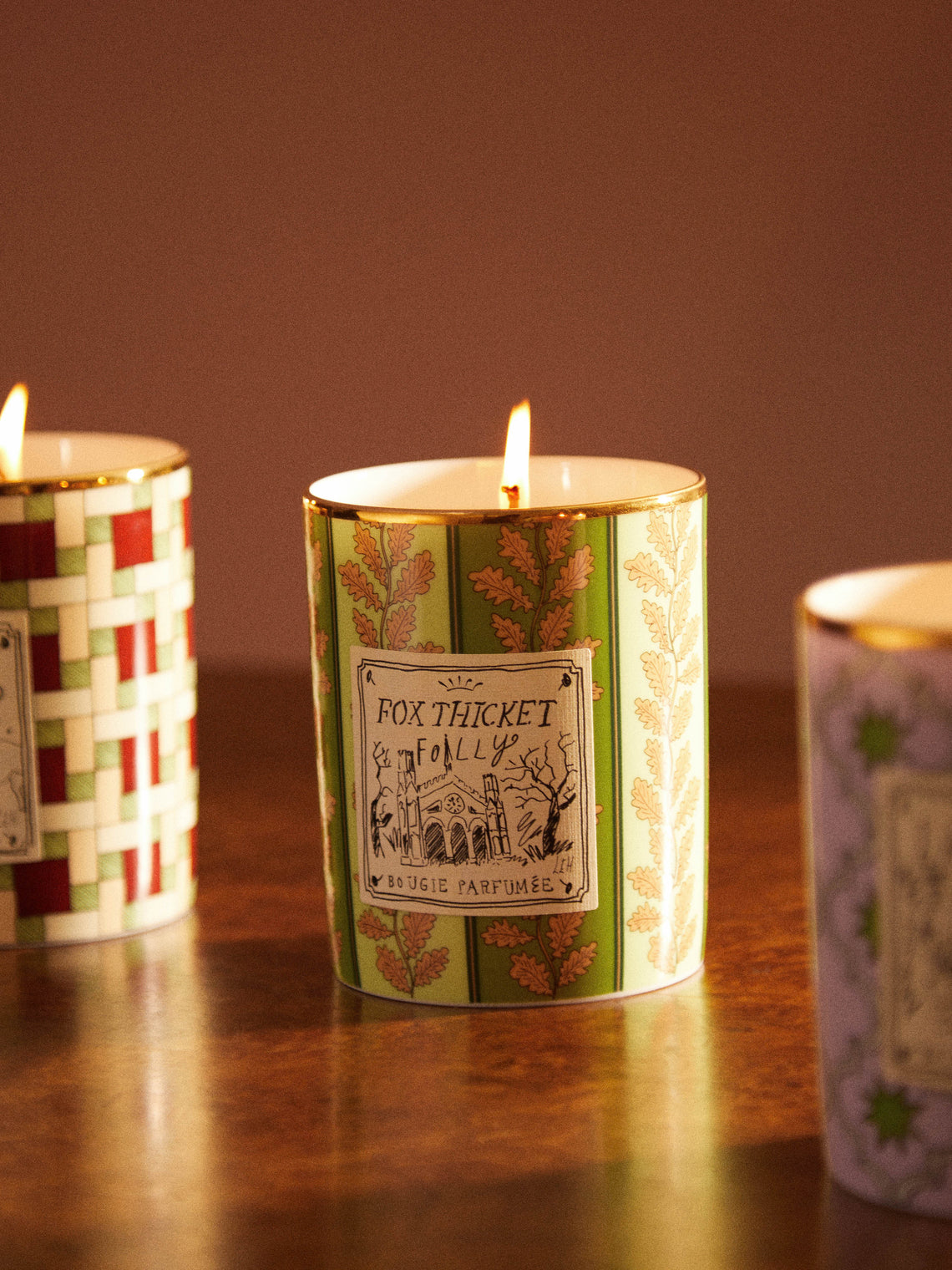 Ginori 1735 - Profumi Luchino Fox Thicket Folly Porcelain Large Candle -  - ABASK