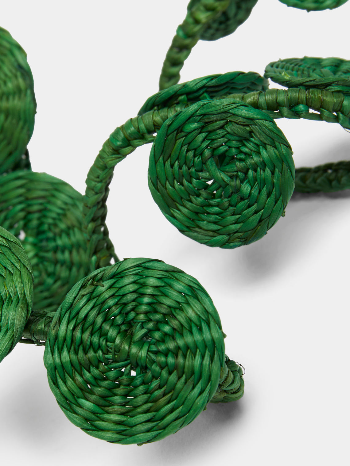 Artesanías del Atlántico - Ginger Handwoven Palm Napkin Rings (Set of 4) -  - ABASK