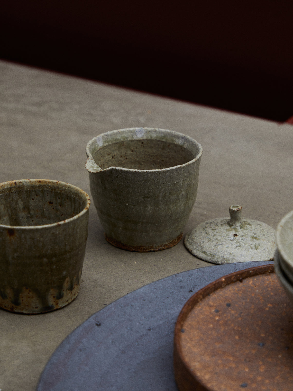 Ingot Objects - Shiboridashi Ash-Glazed Ceramic Teapot -  - ABASK