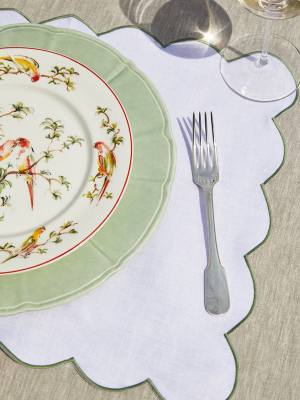 Angela Wickstead - Diletta Scalloped Linen Placemats (Set of 4) -  - ABASK