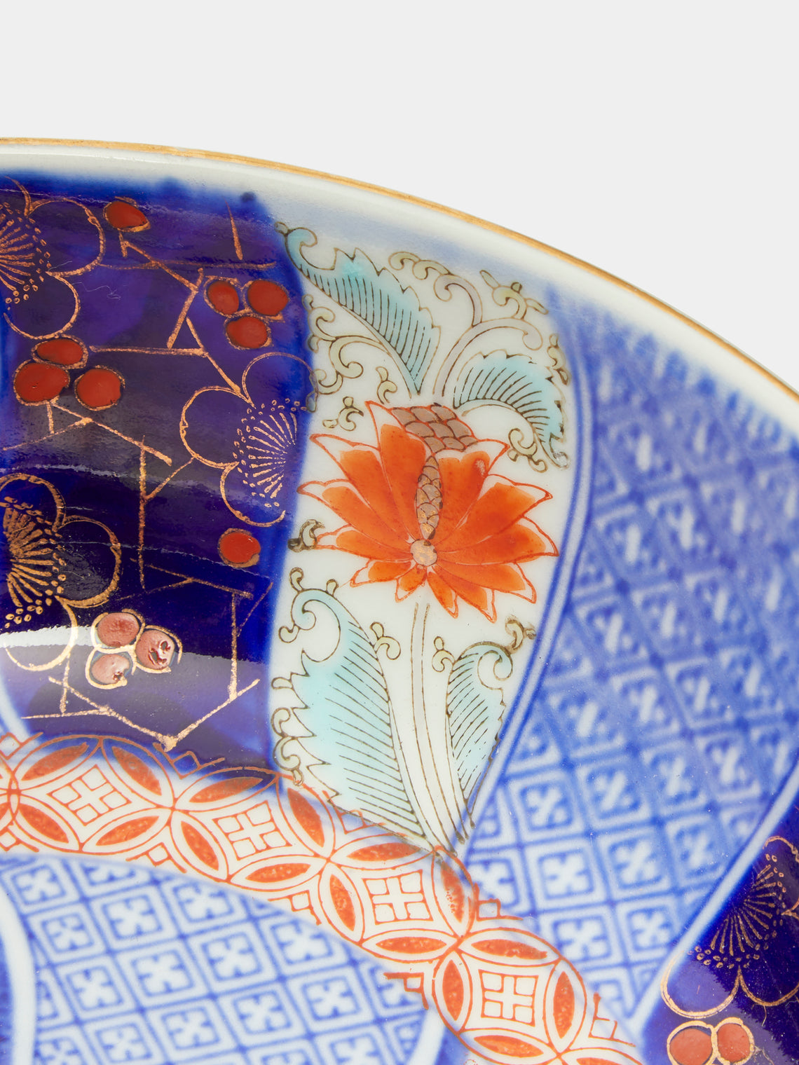 Antique and Vintage - Early 20th Century Hand-Painted Ceramic Plates (Set of 2) - Multiple - ABASK