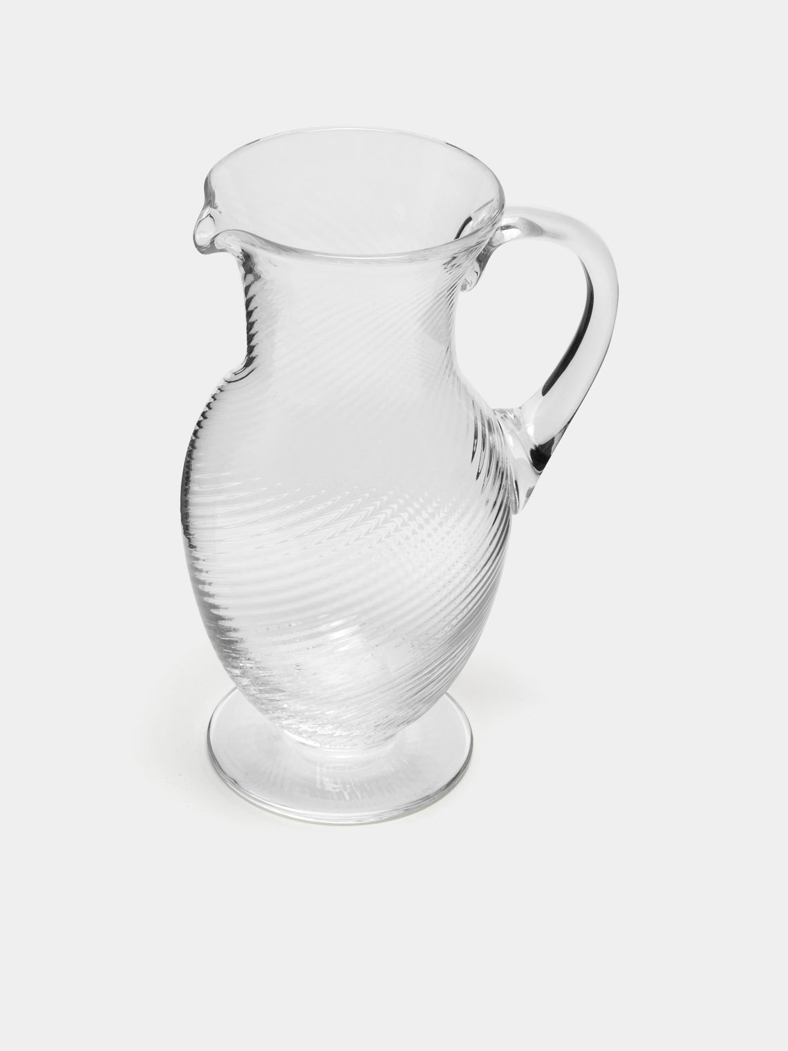 NasonMoretti - Torse Hand-Blown Murano Glass Water Jug -  - ABASK