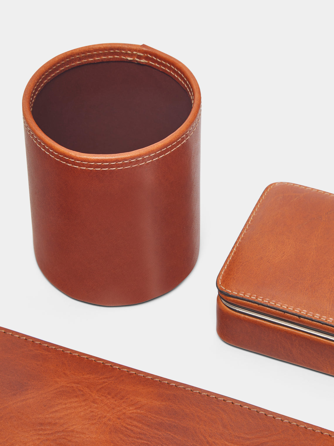 F. Hammann - Leather Desk Set -  - ABASK