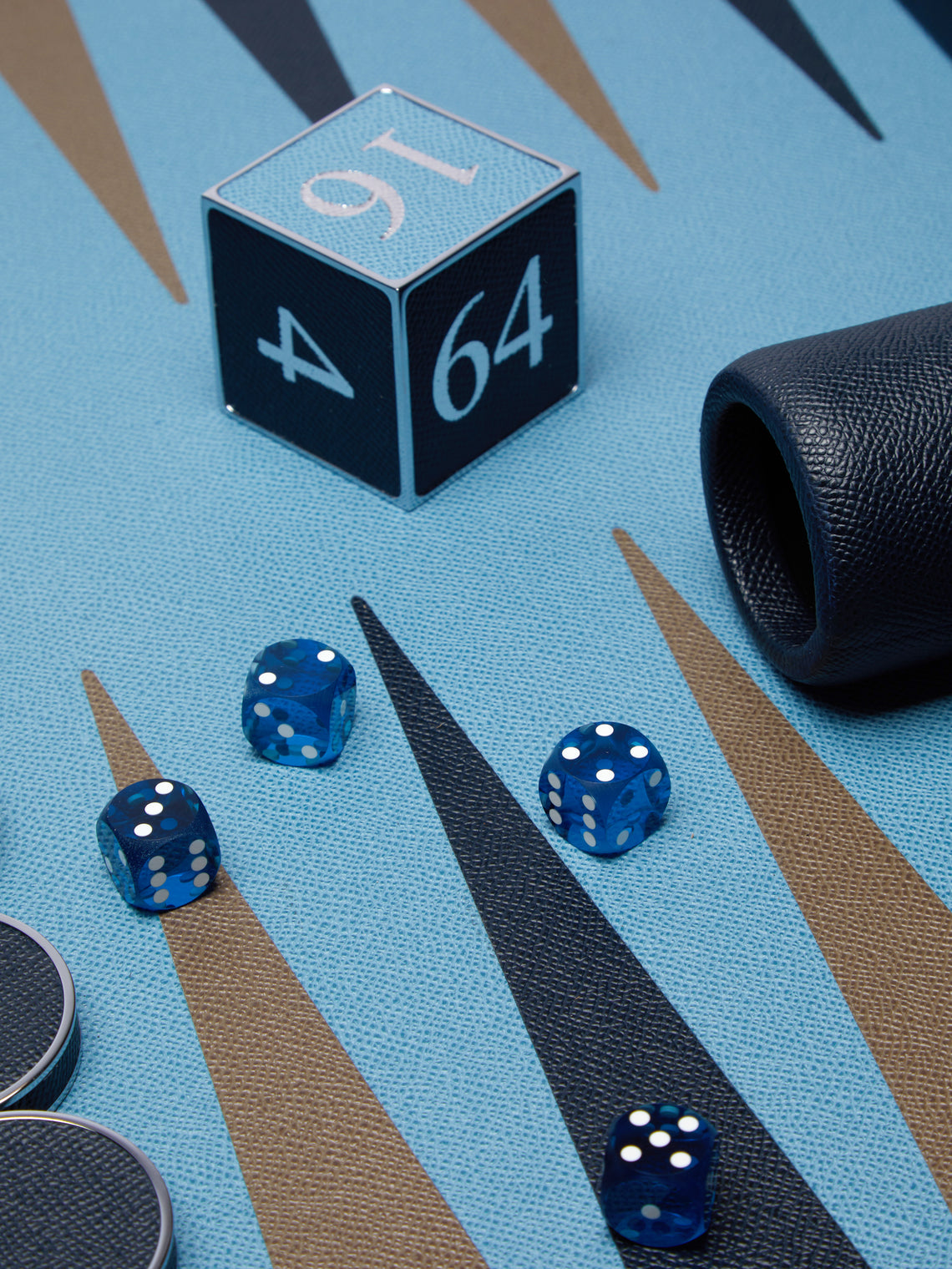 Geoffrey Parker - Leather Tournament Backgammon Set -  - ABASK