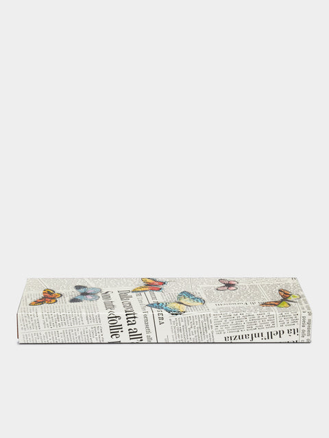 Fornasetti - Ultime Notizie Iron and Wood Box - White - ABASK - 