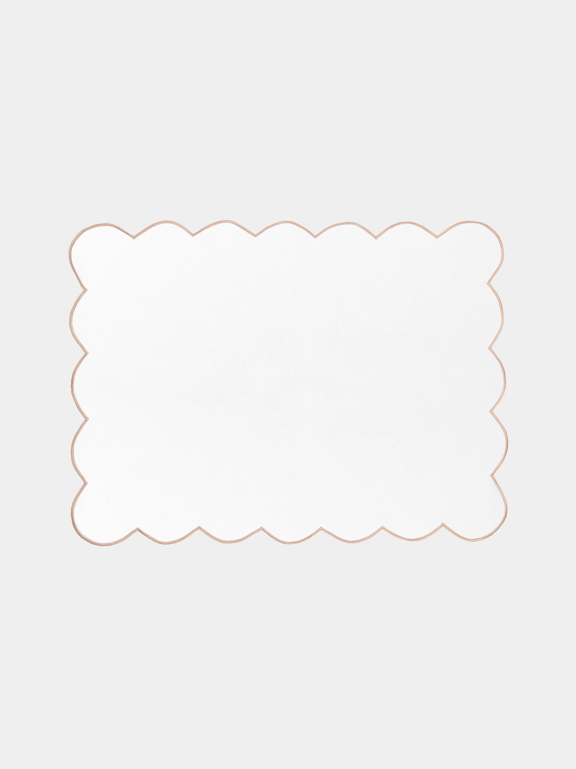 Angela Wickstead - Diletta Scalloped Linen Placemats (Set of 4) -  - ABASK - 