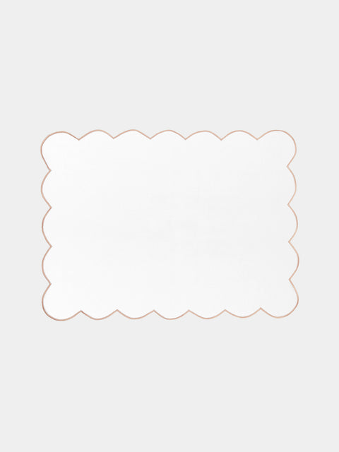 Angela Wickstead - Diletta Scalloped Linen Placemats (Set of 4) -  - ABASK - 