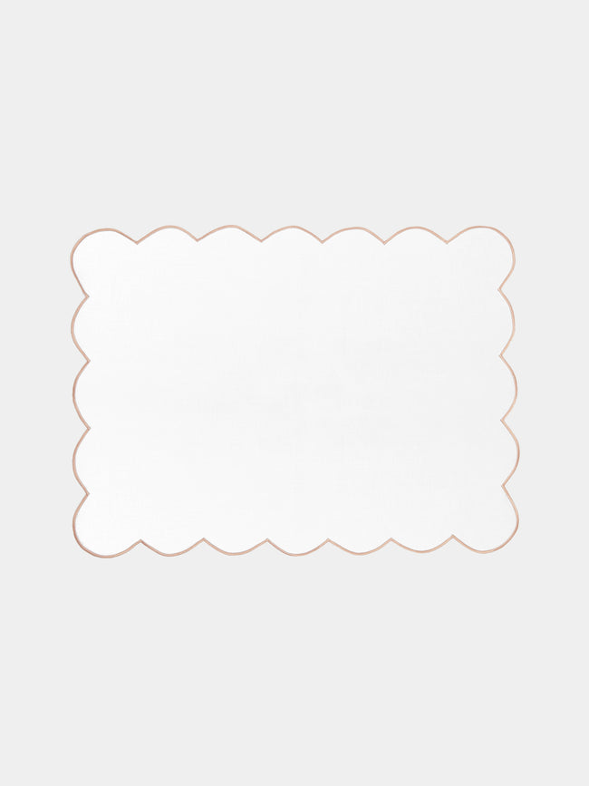 Angela Wickstead - Diletta Scalloped Linen Placemats (Set of 4) -  - ABASK - 