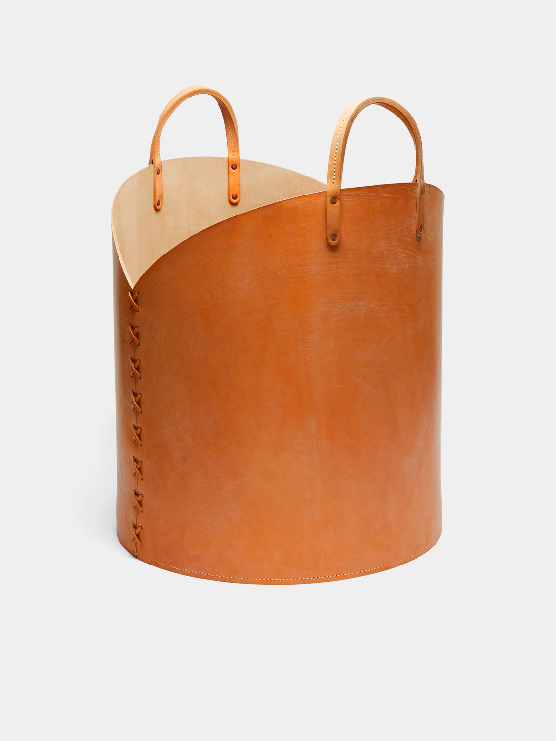 Otis Ingrams - Leather Log Basket -  - ABASK - 