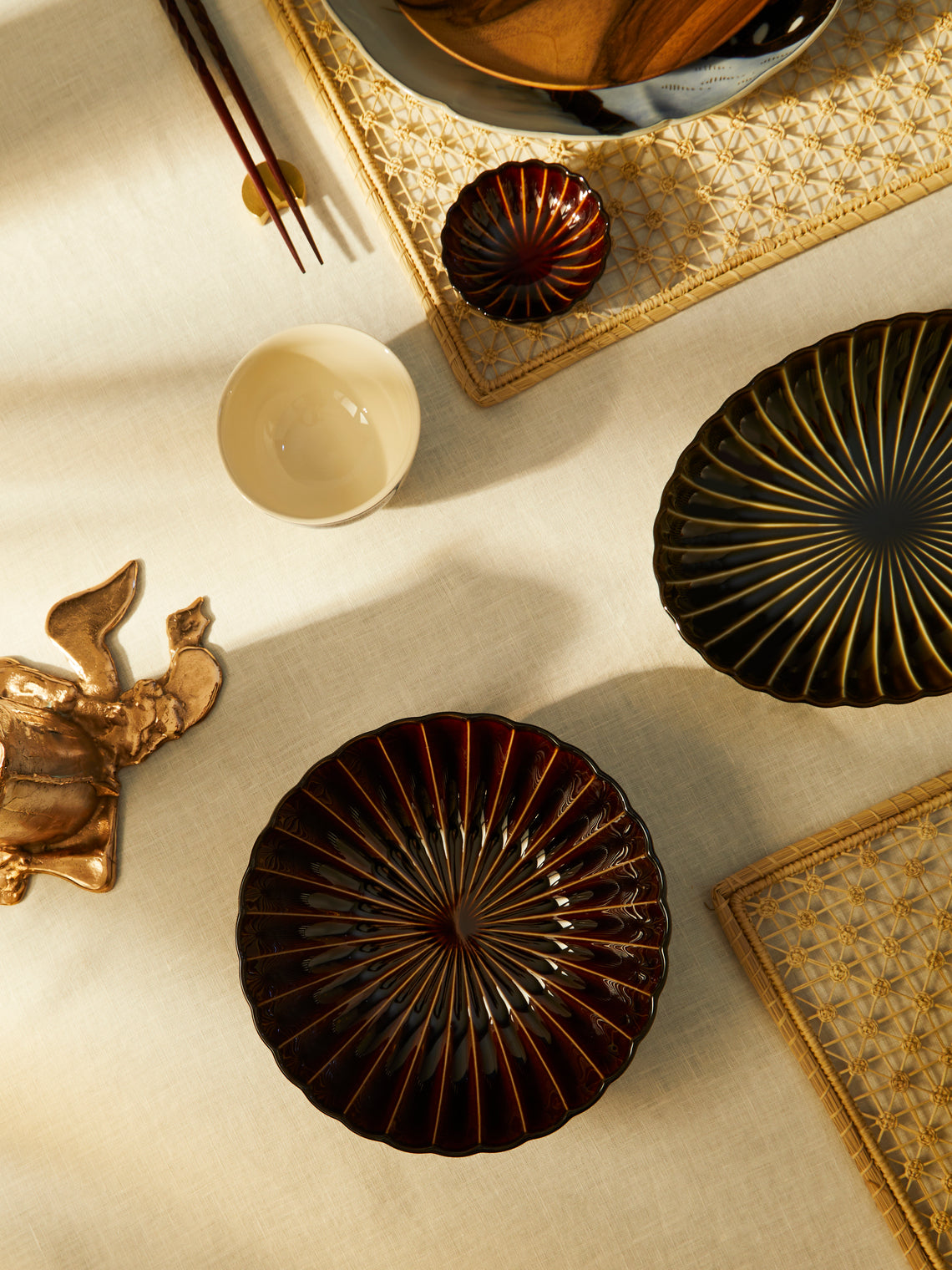Kaneko Kohyo - Giyaman Urushi Ceramic Serving Bowl -  - ABASK